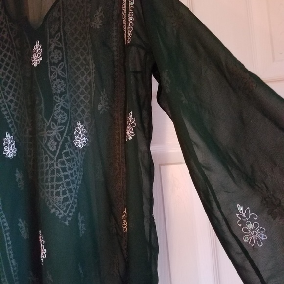 Tunic Boho Gypsy Zen Yoga Indian blouse - Picture 3 of 4